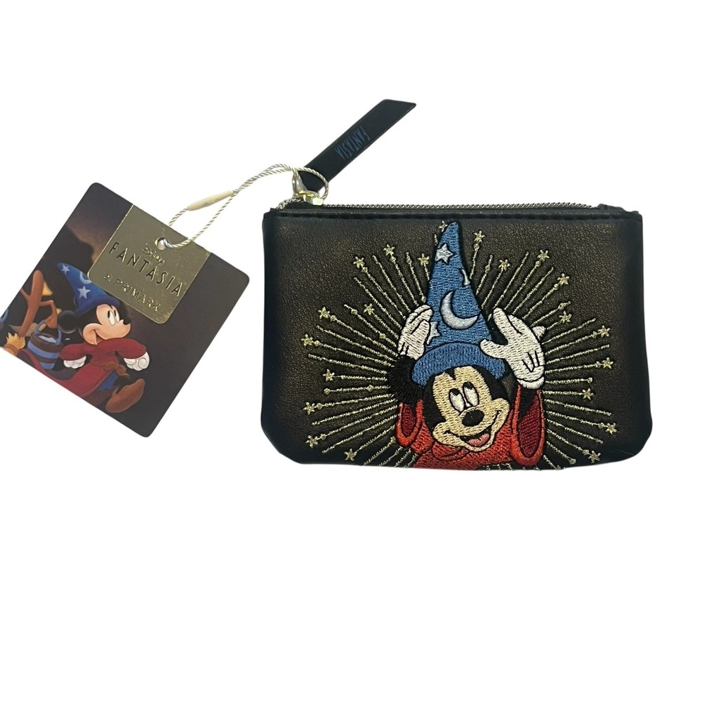 Disney Fantasia At Primark Embroidered Sorcerer Mickey Mouse Coin Purse New